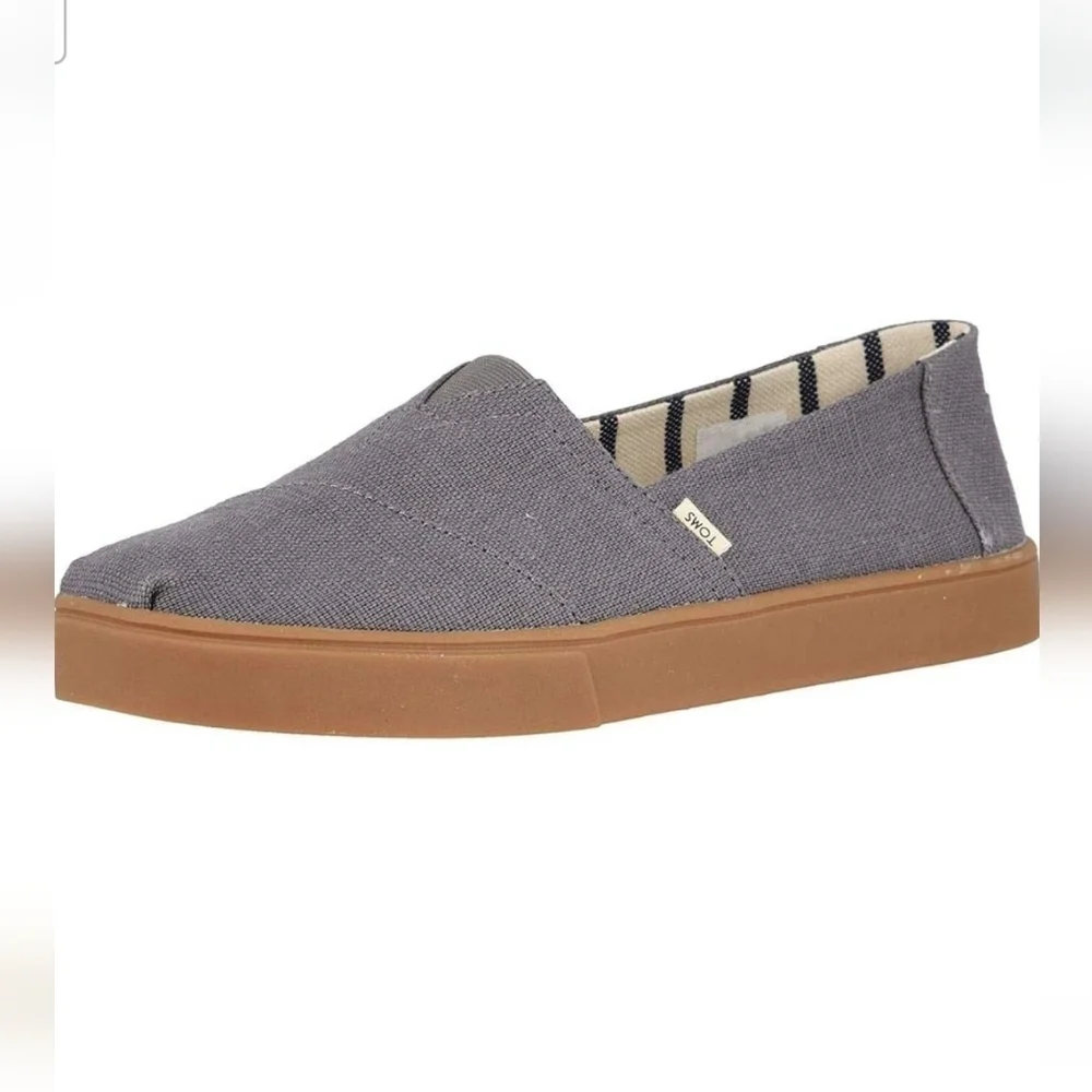 TOMS Alpargata Morning Dove Heritage Canvas Shoes. Size 10